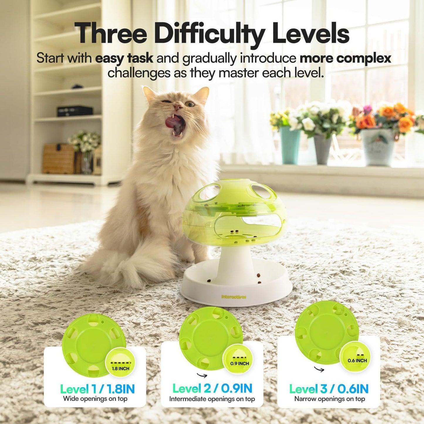 Pet Fun Interactive Slow-Fish Container Mushroom Shape
